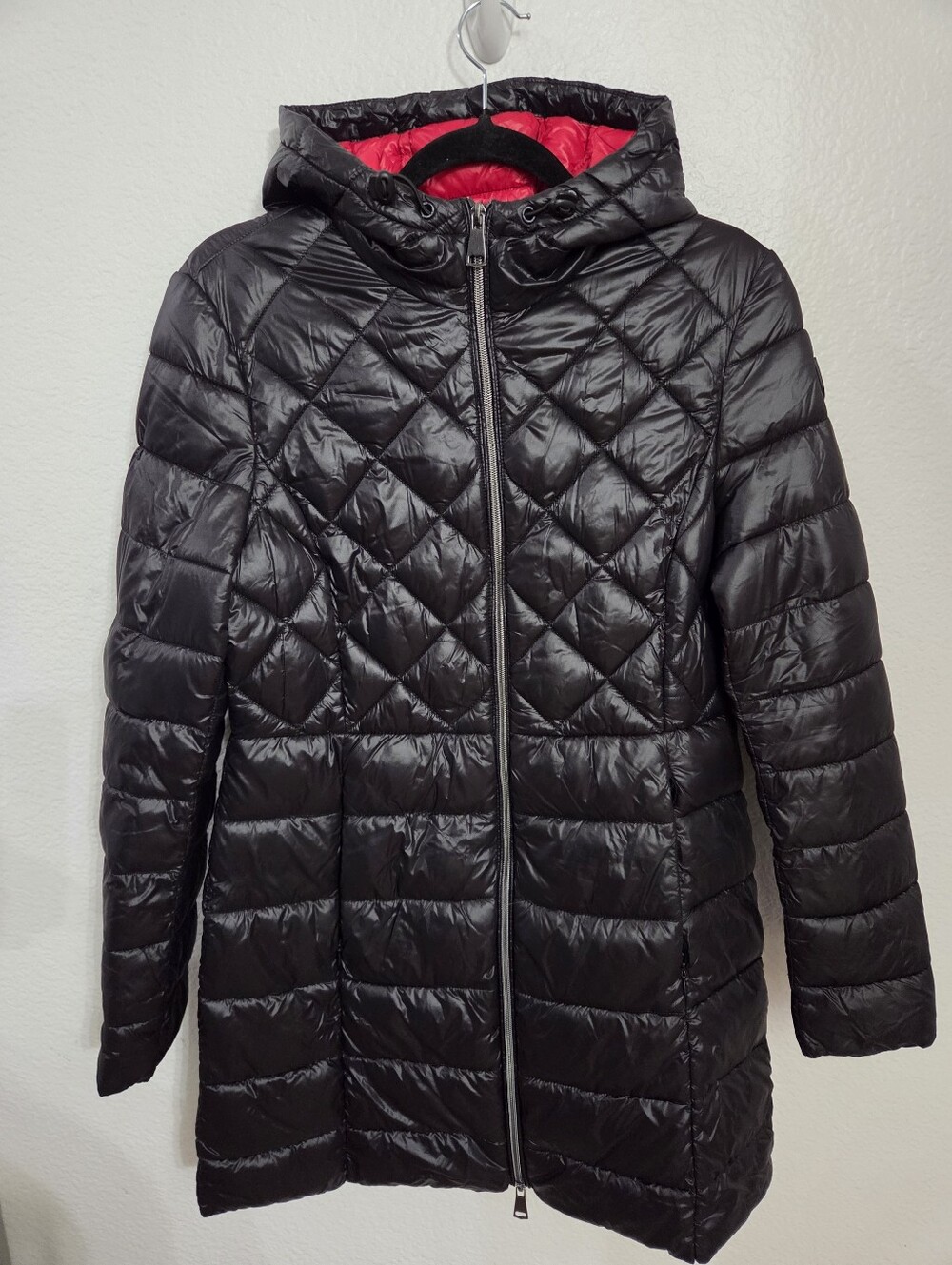 Noize 'Viv' Quilted Puffer Jacket Hooded Black Women's Size Medium